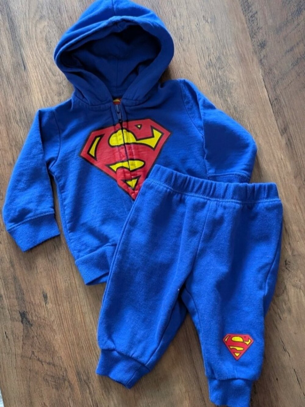 Official Baby Superman Hoodie and Sweatpants Set
